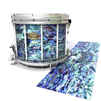 Tama Marching Snare Drum Slip - Seabed Abalone (Blue) (Aqua)