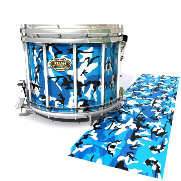 Tama Marching Snare Drum Slip - Sky Blue Traditional Camouflage (Blue)