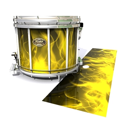 Tama Marching Snare Drum Slip - Yellow Flames (Themed)