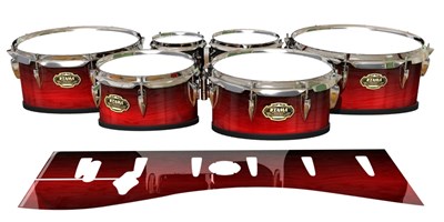 Tama Marching Tenor Drum Slips - Active Red (Red)