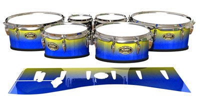 Tama Marching Tenor Drum Slips - Afternoon Fade (Blue)