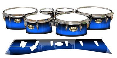 Tama Marching Tenor Drum Slips - Azure Stain Fade (Blue)
