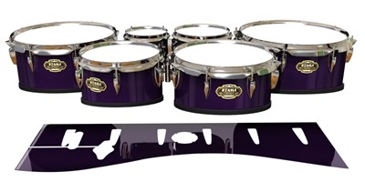 Tama Marching Tenor Drum Slips - Black Cherry (Purple)