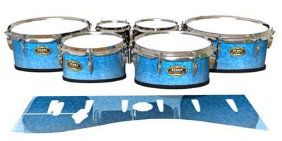 Tama Marching Tenor Drum Slips - Blue Ice (Blue)