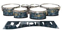 Tama Marching Tenor Drum Slips - Blue Slate Traditional Camouflage (Blue)