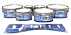 Tama Marching Tenor Drum Slips - Chaos Brush Strokes Blue and White (Blue)