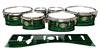 Tama Marching Tenor Drum Slips - Chaos Brush Strokes Green and Black (Green)