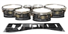 Tama Marching Tenor Drum Slips - Chaos Brush Strokes Grey and Black (Neutral)