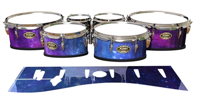 Tama Marching Tenor Drum Slips - Colorful Galaxy (Themed)