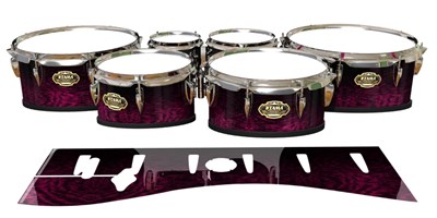 Tama Marching Tenor Drum Slips - Festive Pink Rosewood (Pink)