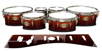 Tama Marching Tenor Drum Slips - Hot Lava (Orange)