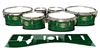 Tama Marching Tenor Drum Slips - Lateral Brush Strokes Green and Black (Green)