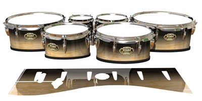 Tama Marching Tenor Drum Slips - Maple Woodgrain Black Fade (Neutral)