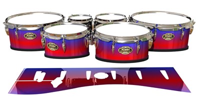 Tama Marching Tenor Drum Slips - Orion Fade (Blue) (Red)