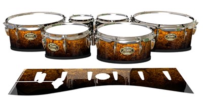 Tama Marching Tenor Drum Slips - Pangaea Fade (Orange)