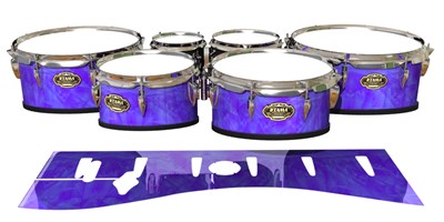 Tama Marching Tenor Drum Slips - Purple Cosmic Glass (Purple)