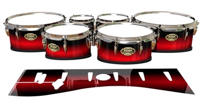 Tama Marching Tenor Drum Slips - Red Line Red (Red)