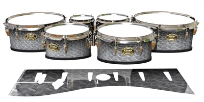 Tama Marching Tenor Drum Slips - Silver Metal Plating (Themed)