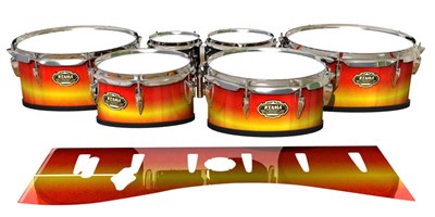 Tama Marching Tenor Drum Slips - Sunfire (Orange) (Yellow)