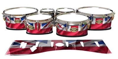 Tama Marching Tenor Drum Slips - Union Jack (Themed)