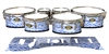 Tama Marching Tenor Drum Slips - Wave Brush Strokes Blue and White (Blue)