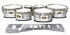 Tama Marching Tenor Drum Slips - Wave Brush Strokes Grey and White (Neutral)