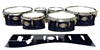 Tama Marching Tenor Drum Slips - Wave Brush Strokes Navy Blue and Black (Blue)