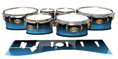 Tama Marching Tenor Drum Slips - Zircon Blue Stain (Blue)