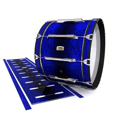 Yamaha 8200 Field Corps Bass Drum Slip - Andromeda Blue Rosewood (Blue)