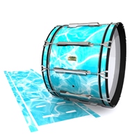 Yamaha 8200 Field Corps Bass Drum Slip - Aquatic Refraction (Themed)