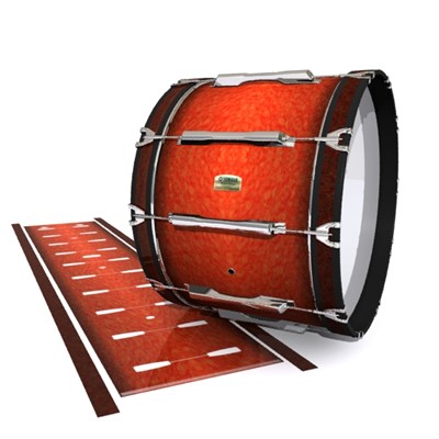 Yamaha 8200 Field Corps Bass Drum Slip - Autumn Fade (Orange)