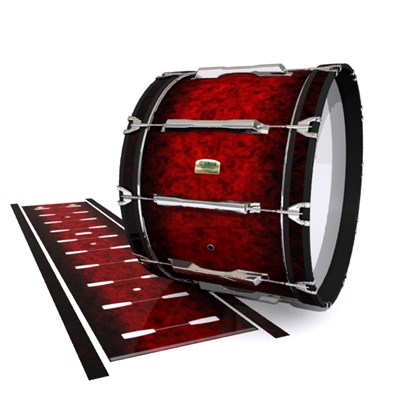 Yamaha 8200 Field Corps Bass Drum Slip - Burning Embers (red)