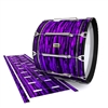 Yamaha 8200 Field Corps Bass Drum Slip - Chaos Brush Strokes Purple and Black (Purple)