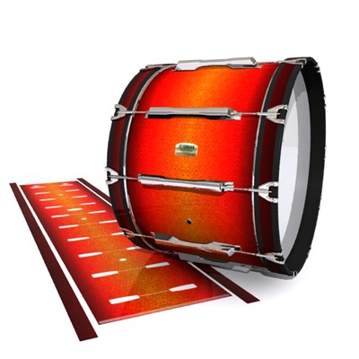 Yamaha 8200 Field Corps Bass Drum Slip - Coral Sunset (Orange)
