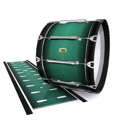 Yamaha 8200 Field Corps Bass Drum Slip - Deep Viridian Fade (Green)