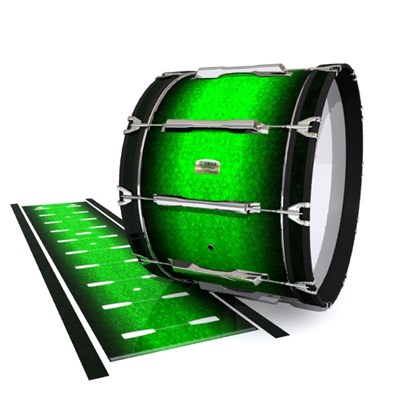Yamaha 8200 Field Corps Bass Drum Slip - Emerald Fade (Green)