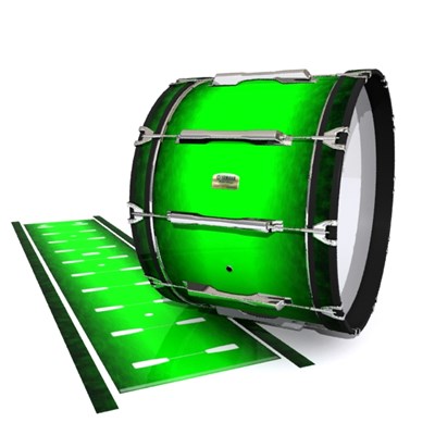 Yamaha 8200 Field Corps Bass Drum Slip - Green Grain Fade (Green)