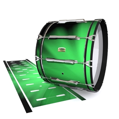 Yamaha 8200 Field Corps Bass Drum Slip - Green Light Rays (Themed)