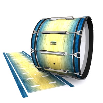 Yamaha 8200 Field Corps Bass Drum Slip - Guardsmen Beach (Blue)