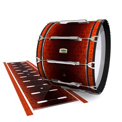 Yamaha 8200 Field Corps Bass Drum Slip - Hot Lava (Orange)