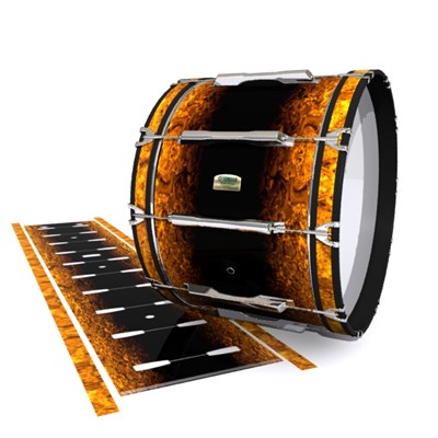 Yamaha 8200 Field Corps Bass Drum Slip - Pangaea Fade (Orange)