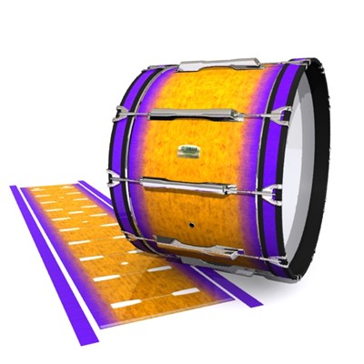 Yamaha 8200 Field Corps Bass Drum Slip - Purple Canyon Rain (Orange) (Purple)