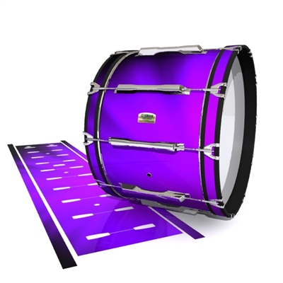 Yamaha 8200 Field Corps Bass Drum Slip - Purple Light Rays (Themed)