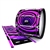 Yamaha 8200 Field Corps Bass Drum Slip - Purple Vortex Illusion (Themed)