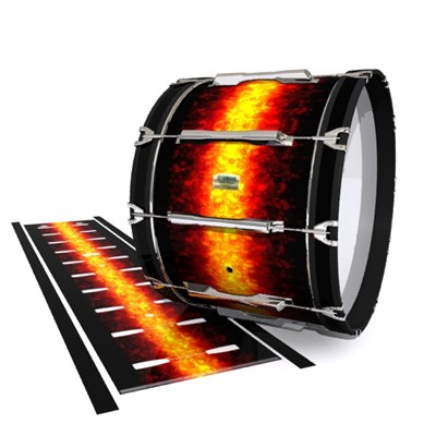 Yamaha 8200 Field Corps Bass Drum Slip - Sunrock (Orange)