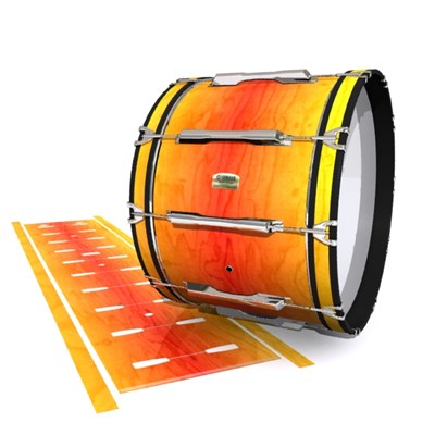 Yamaha 8200 Field Corps Bass Drum Slip - Sunshine Stain (Orange) (Yellow)