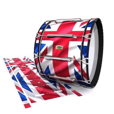 Yamaha 8200 Field Corps Bass Drum Slip - Union Jack (Themed)