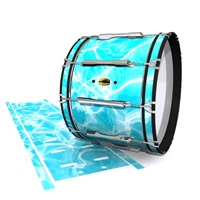 Yamaha 8300 Field Corps Bass Drum Slip - Aquatic Refraction (Themed)