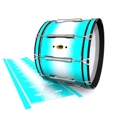 Yamaha 8300 Field Corps Bass Drum Slip - Aqua Wake (Aqua)