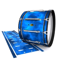 Yamaha 8300 Field Corps Bass Drum Slip - Blue Smokey Clouds (Themed)